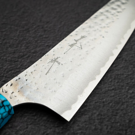 黒﨑打刃物 国産栄 AS 文化 170mm ターコイズ口金
