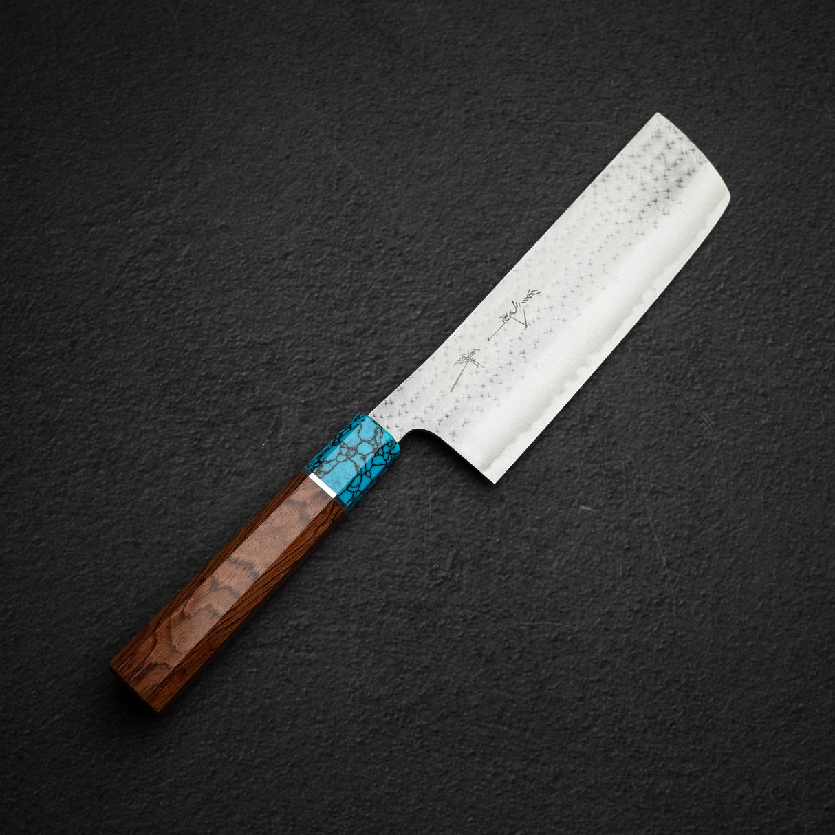 黒﨑打刃物 国産栄 AS 菜切 170mm ターコイズ口金