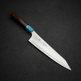 黒﨑打刃物 国産栄 AS 切付牛刀 210mm ターコイズ口金