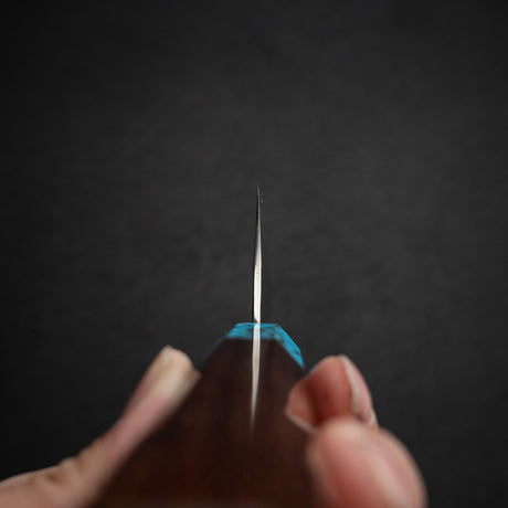 黒﨑打刃物 国産栄 AS 切付牛刀 210mm ターコイズ口金
