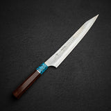 黒﨑打刃物 国産栄 AS 筋引 240mm ターコイズ口金