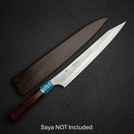 黒﨑打刃物 国産栄 AS 筋引 240mm ターコイズ口金