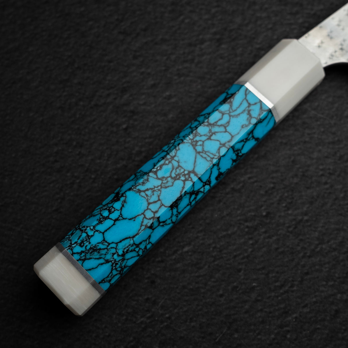 黒﨑打刃物 国産栄 青紙スーパー 切付牛刀 270mm ターコイズホワイト口金