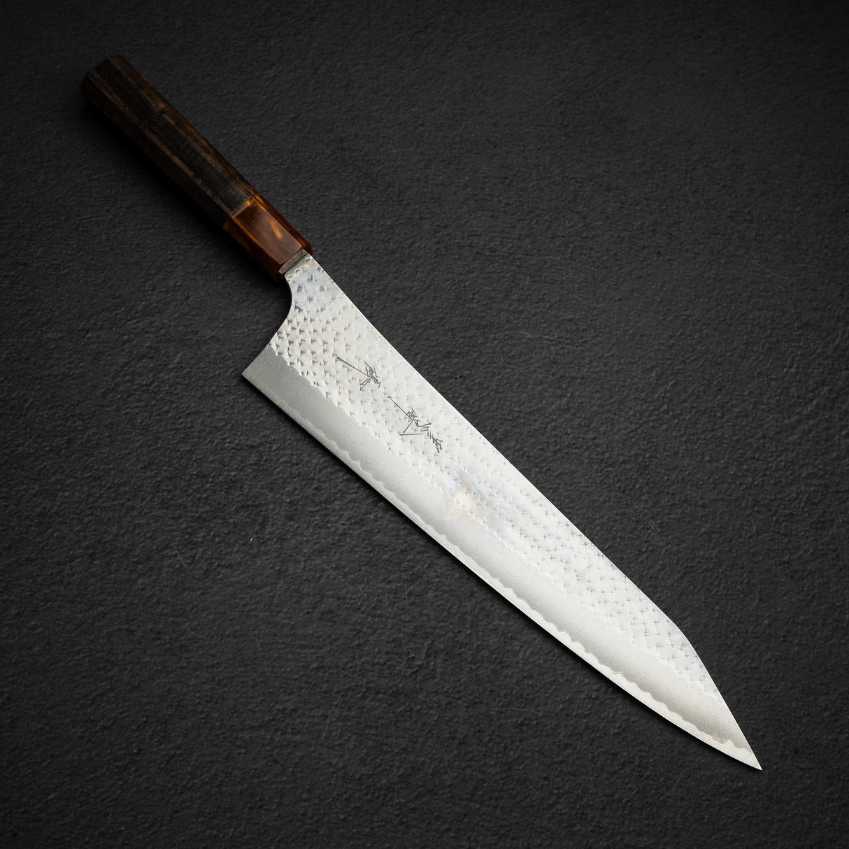 黒﨑打刃物 国産栄 青紙スーパー 切付牛刀 270mm ゴールド口金