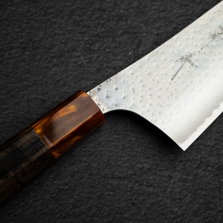 黒﨑打刃物 国産栄 青紙スーパー 切付牛刀 270mm ゴールド口金