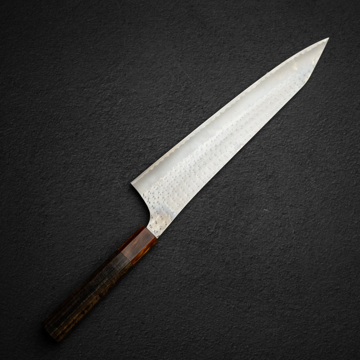 黒﨑打刃物 国産栄 青紙スーパー 切付牛刀 270mm ゴールド口金
