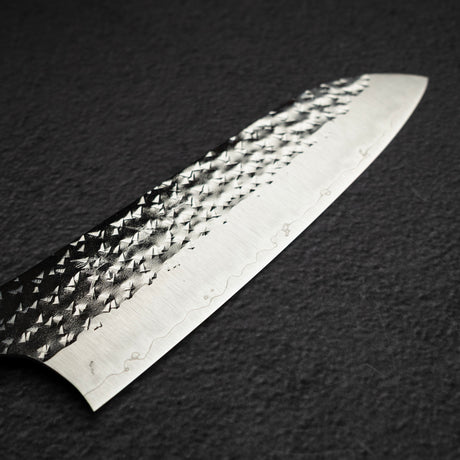 黒﨑打刃物 閃光 鋭 スーパーゴールド2 三徳 165mm 藍天目ハンドル 鞘付き