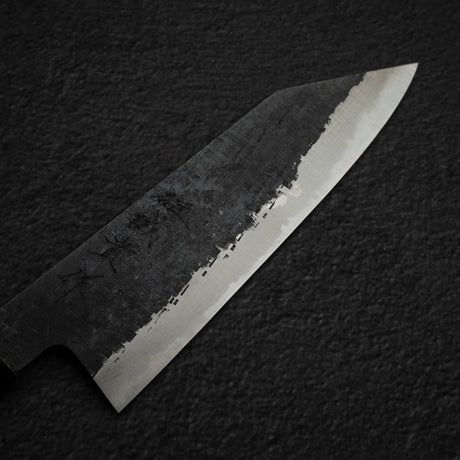 田中 青二鋼 黒打ち 槌目 ステンレスクラッド 文化 165mm
