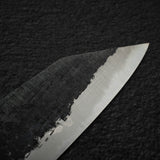 田中 青二鋼 黒打ち 槌目 ステンレスクラッド 文化 165mm