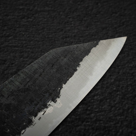 田中 青二鋼 黒打ち 槌目 ステンレスクラッド 文化 165mm