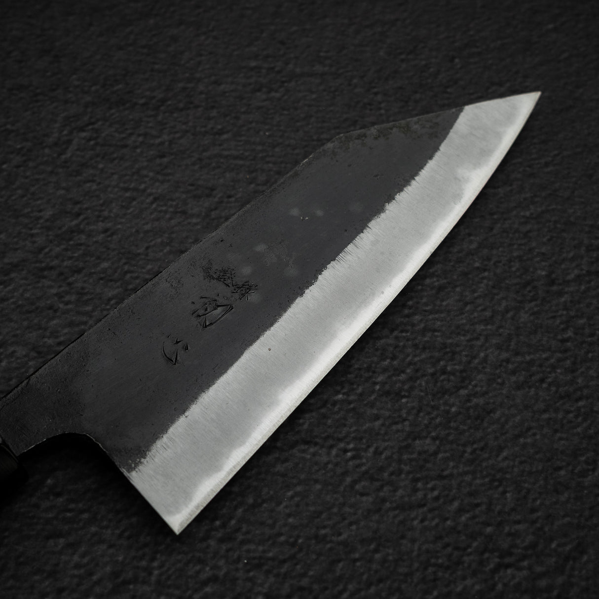 初心 黒風 青二鋼 黒打ち 切付出刃 165mm 両刃