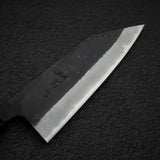 初心 黒風 青二鋼 黒打ち 切付出刃 165mm 両刃