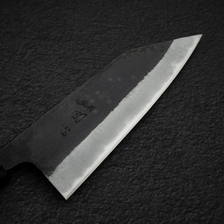 初心 黒風 青二鋼 黒打ち 切付出刃 165mm 両刃