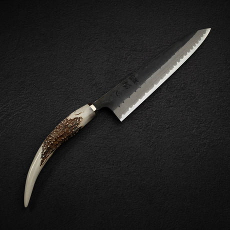 初心 蜃気楼 青紙スーパー ダマスカス 黒打ち 牛刀 240mm