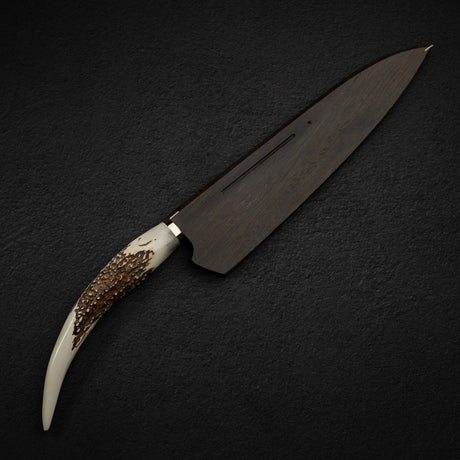初心 蜃気楼 青紙スーパー ダマスカス 黒打ち 牛刀 240mm