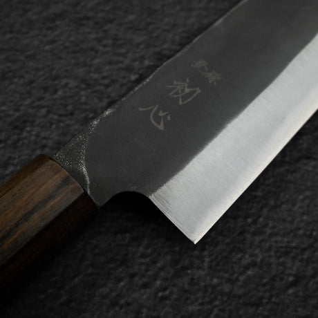 初心 青鍛え 青二鋼 黒打ち 三徳 165mm