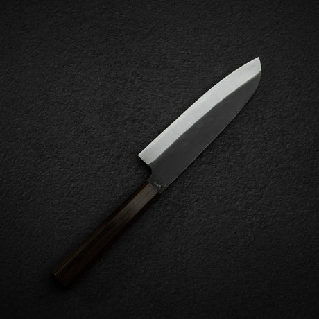 初心 青鍛え 青二鋼 黒打ち 三徳 165mm