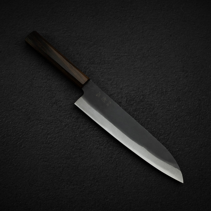 初心 青鍛え 青二鋼 黒打ち 牛刀 210mm