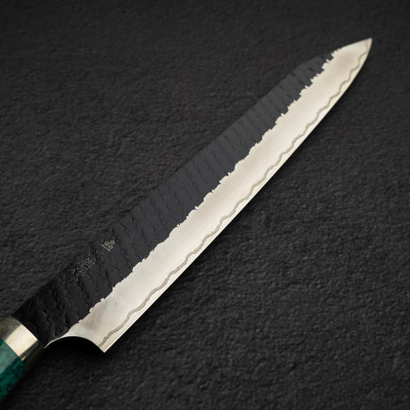 二唐刃物鍛造所 SG2 黒打ち 槌目 切付筋引 255mm