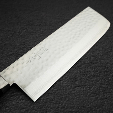 増谷打刃物 黒龍 V金10号 ダマスカス 菜切 165mm