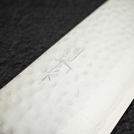 増谷打刃物 黒龍 V金10号 ダマスカス 菜切 165mm