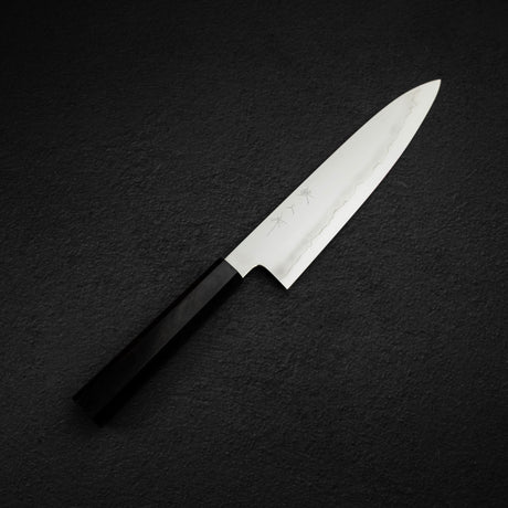 鉄人 銀三鋼 浮葉 牛刀 210mm エボニーハンドル