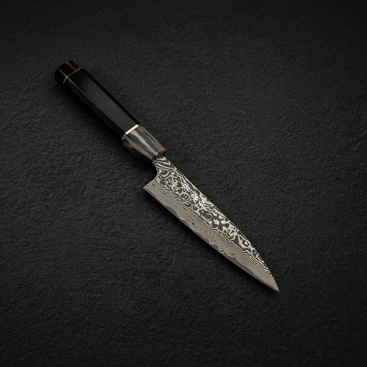 佐治打刃物 SG2 ブラックダマスカス ペティナイフ 135mm