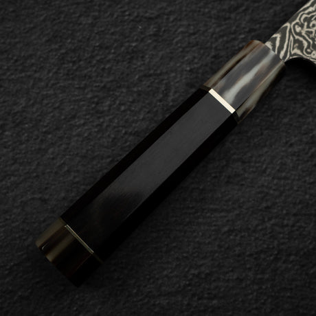 佐治打刃物 SG2 ブラックダマスカス ペティナイフ 135mm
