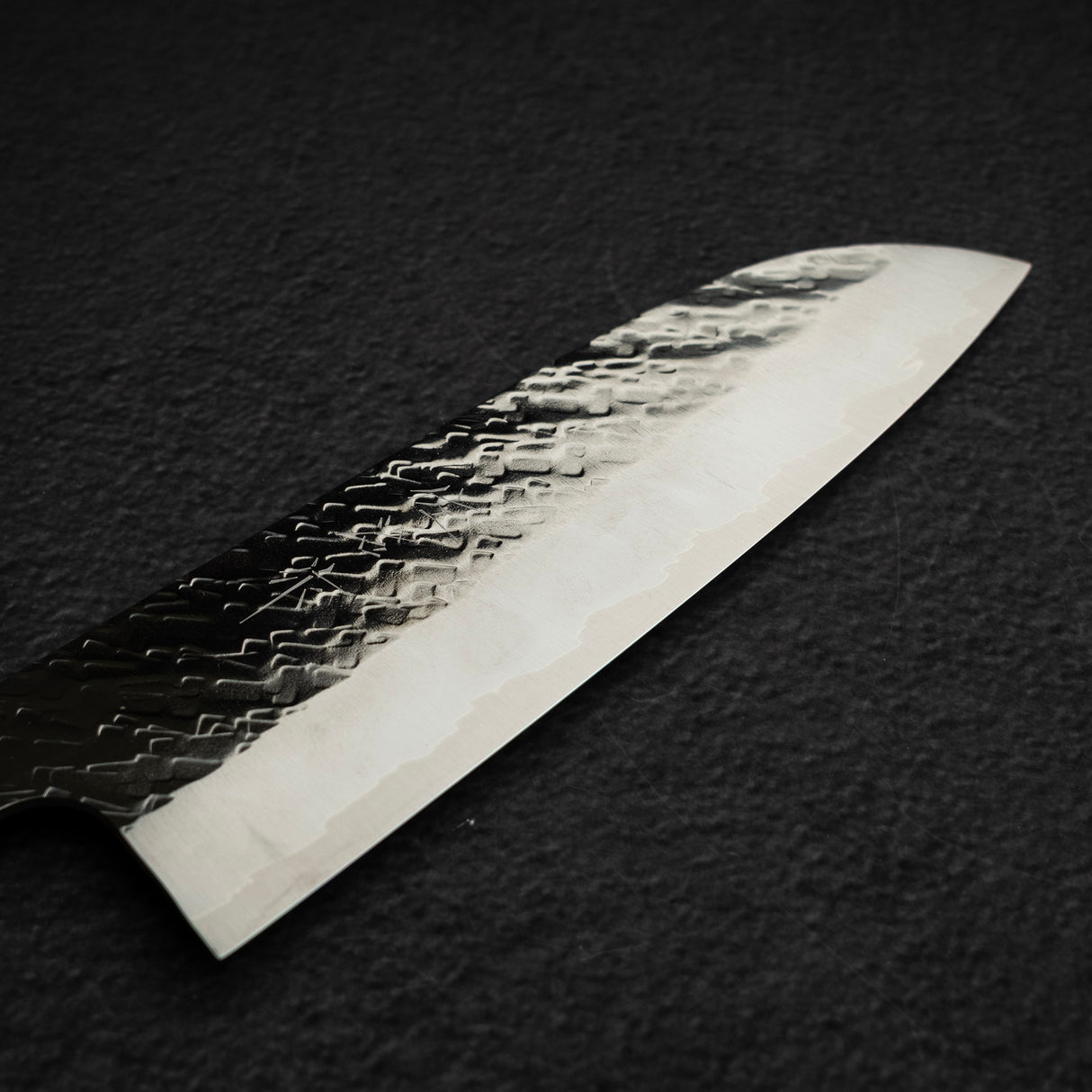 佐治打刃物 STRIX 槌目 三徳 165mm オリーブウッドハンドル