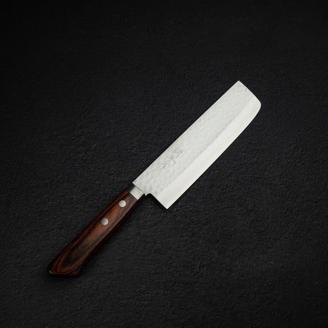 増谷打刃物 V金1号 槌目 菜切 165mm