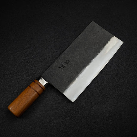 K&S 白二鋼 黒打ち 中華包丁 210mm
