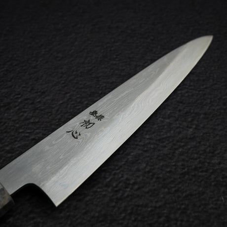 中川打刃物 青一鋼 ダマスカス ペティナイフ 150mm