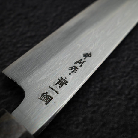 中川打刃物 青一鋼 ダマスカス ペティナイフ 150mm