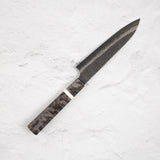 初心 頂 青二鋼・白二鋼 デュアルコア ダマスカス 槌目 ペティナイフ 150mm 鞘付き