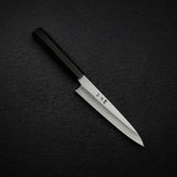 中川打刃物 銀三鋼 ワイドベベル 霞 ペティナイフ 150mm