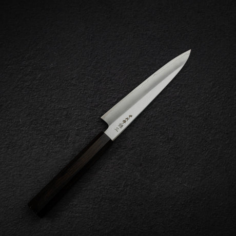 中川打刃物 銀三鋼 ワイドベベル 霞 ペティナイフ 150mm