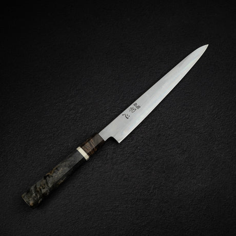 初心 x 中川打刃物 青一鋼 ダマスカス 筋引 240mm