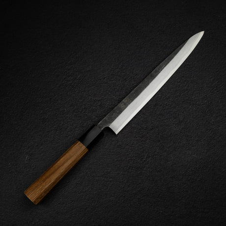 初心 x 明神利器制作所 白鷺 青二鋼 黒打ち 柳刃 240mm