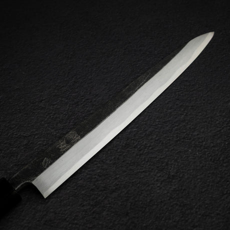 初心 x 明神利器制作所 白鷺 青二鋼 黒打ち 柳刃 240mm