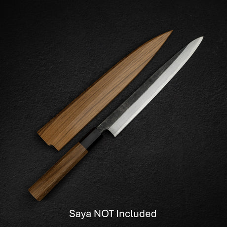 初心 x 明神利器制作所 白鷺 青二鋼 黒打ち 柳刃 240mm