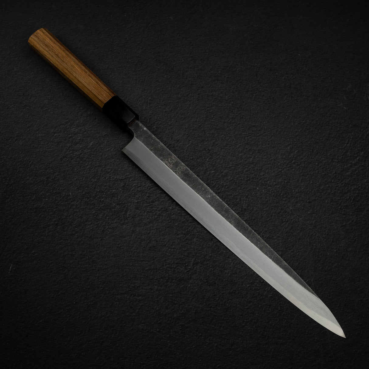 初心 x 明神利器制作所 白鷺 青二鋼 黒打ち 柳刃 300mm