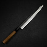 初心 x 明神利器制作所 白鷺 青二鋼 黒打ち 柳刃 300mm
