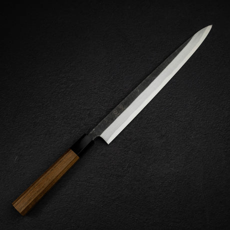 初心 x 明神利器制作所 白鷺 青二鋼 黒打ち 柳刃 300mm