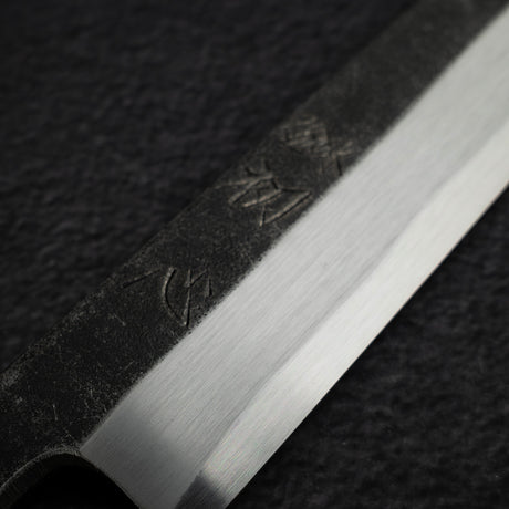 初心 x 明神利器制作所 白鷺 青二鋼 黒打ち 柳刃 300mm