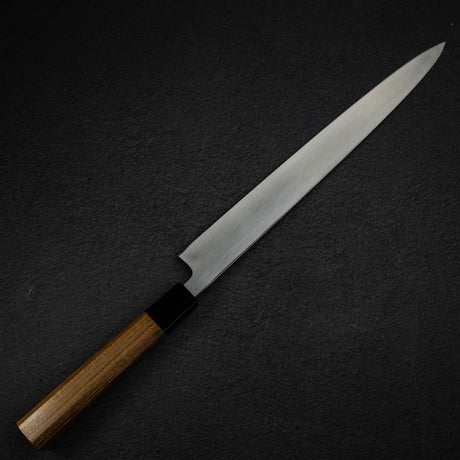 初心 x 明神利器制作所 白鷺 青二鋼 黒打ち 柳刃 300mm
