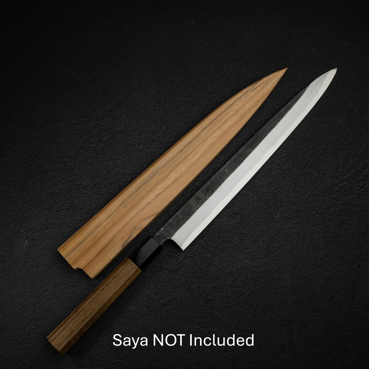 初心 x 明神利器制作所 白鷺 青二鋼 黒打ち 柳刃 300mm