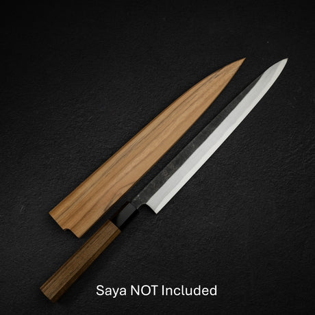 初心 x 明神利器制作所 白鷺 青二鋼 黒打ち 柳刃 300mm