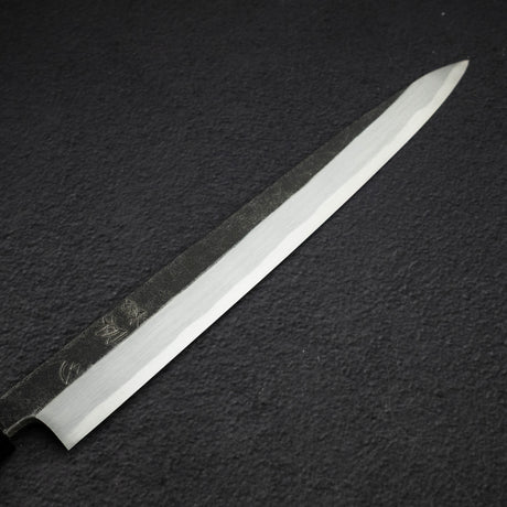 初心 x 明神利器制作所 白鷺 青二鋼 黒打ち 柳刃 270mm