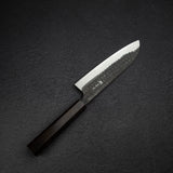 安立打刃物 青紙スーパー 黒打ち 槌目 三徳 170mm