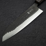 安立打刃物 青紙スーパー 黒打ち 槌目 三徳 170mm